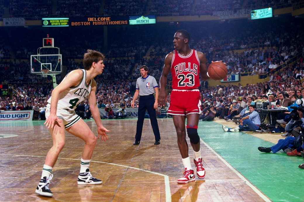 michael jordan in game shoes