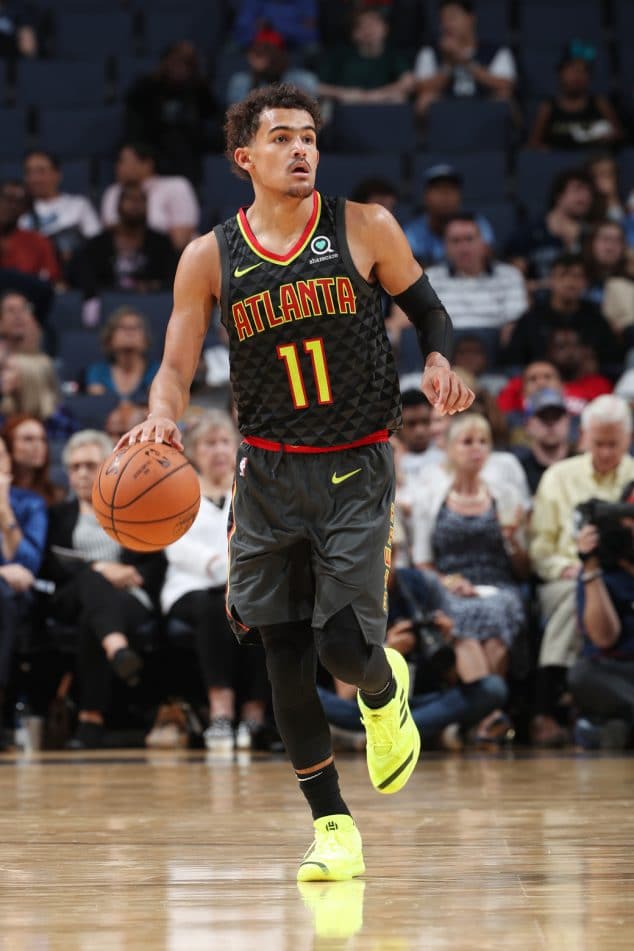 trae young stats last night