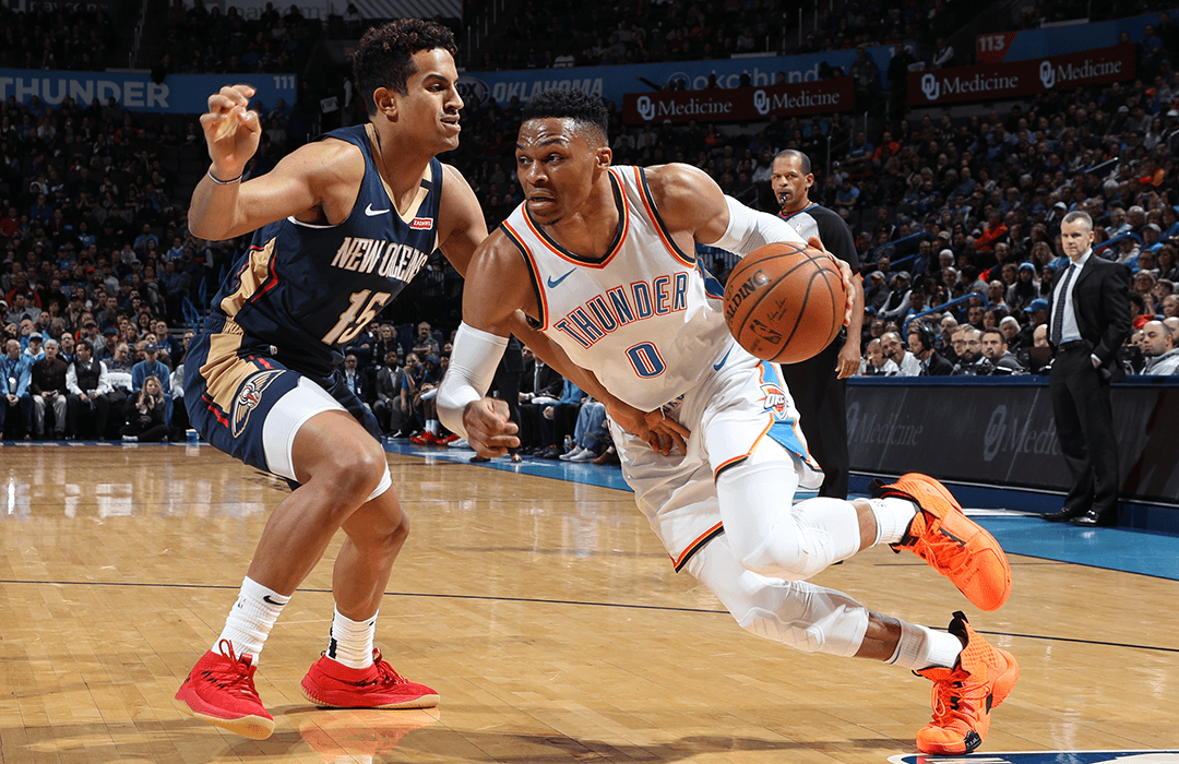 Post Up: Russell Westbrook's Huge Triple-double Leads Okc Past New Orleans