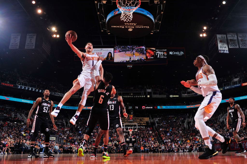 Devin Booker Predicted 50Point Game at Halftime