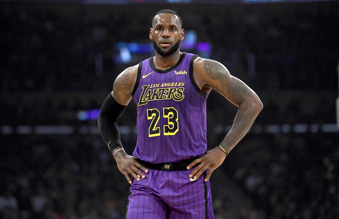 lebron james lakers purple