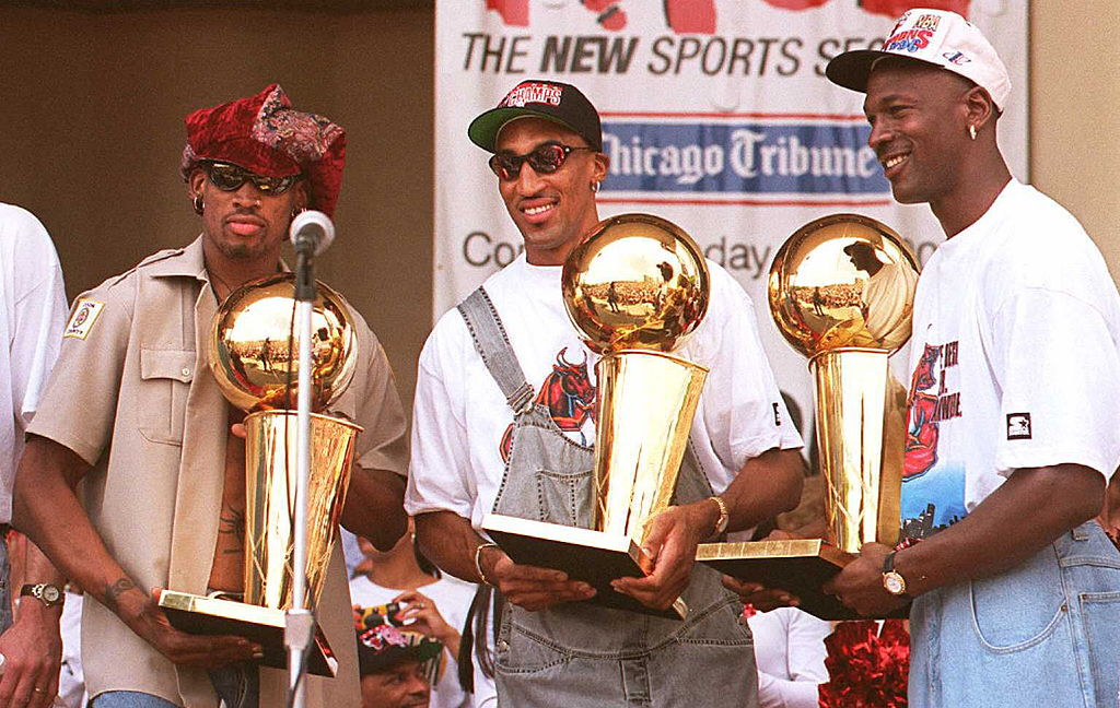 Saved from killing himself, NBA star Dennis Rodman went on to win the three-peat with the Chicago Bulls