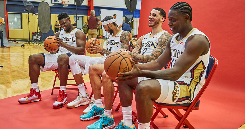 Photos: New Orleans Pelicans introduce Derrick Favors, Lonzo Ball, Brandon  Ingram & Josh Hart to the team, Photos