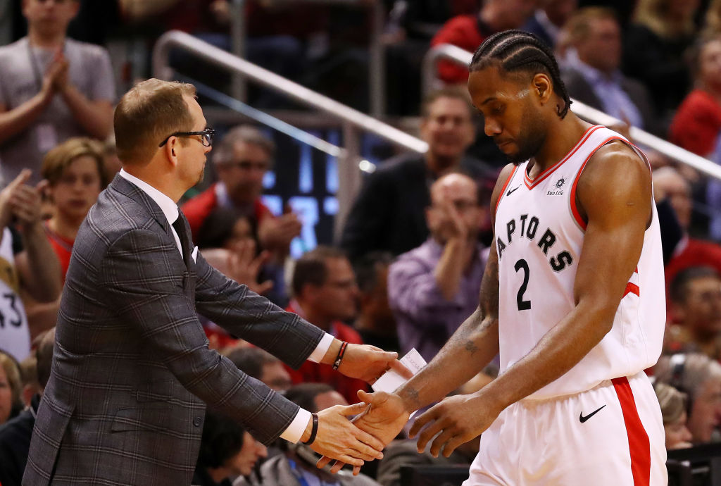 Nick Nurse Kawhi Leonard Was Cruising To His 30 Points A Night