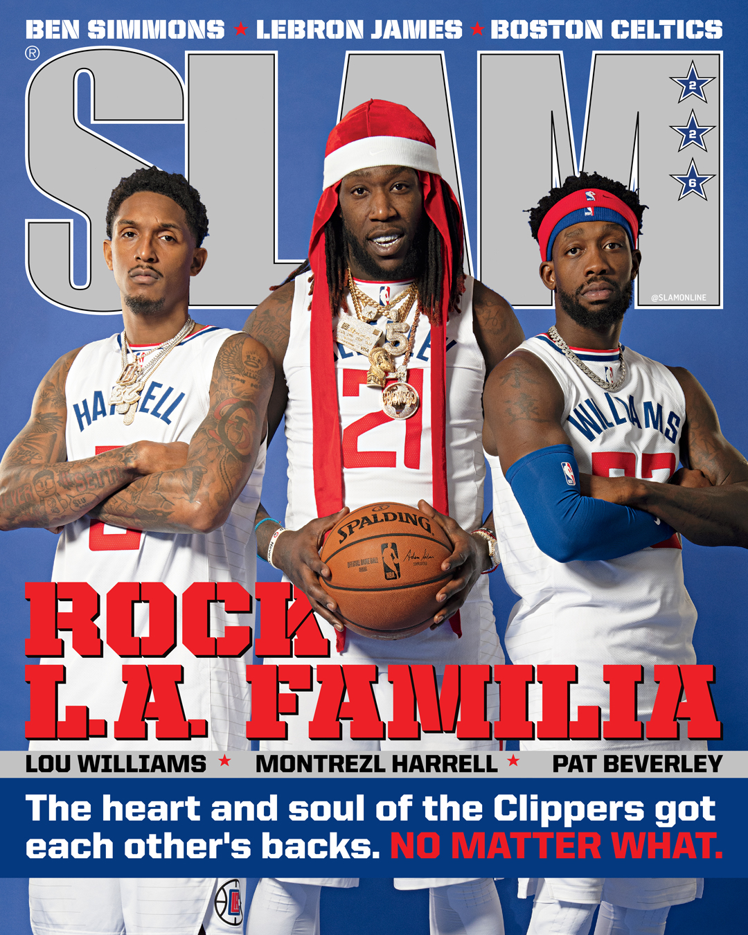 Clippers Stars Recreate Iconic Elton Brand-Lamar Odom-Darius Miles SLAM  Cover