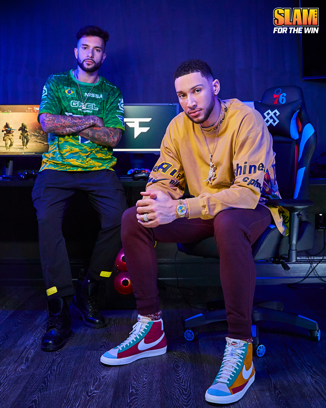 Ben Simmons and FaZe Temperrr Featured on First Digital Cover of SLAM.
