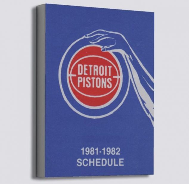 Vintage Detroit Pistons poster