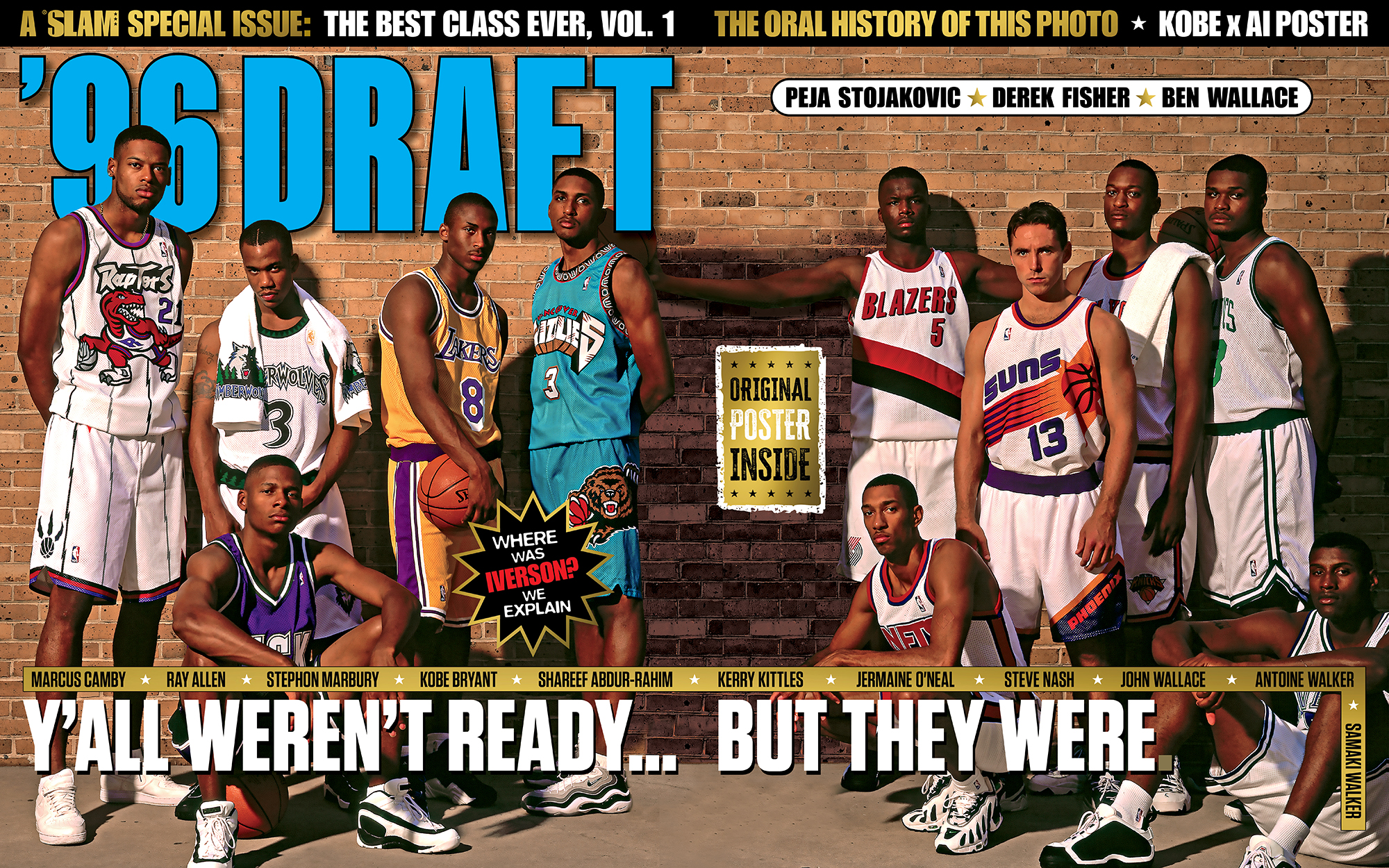 The 1996 NBA draft class had the best rookie photo EVER 