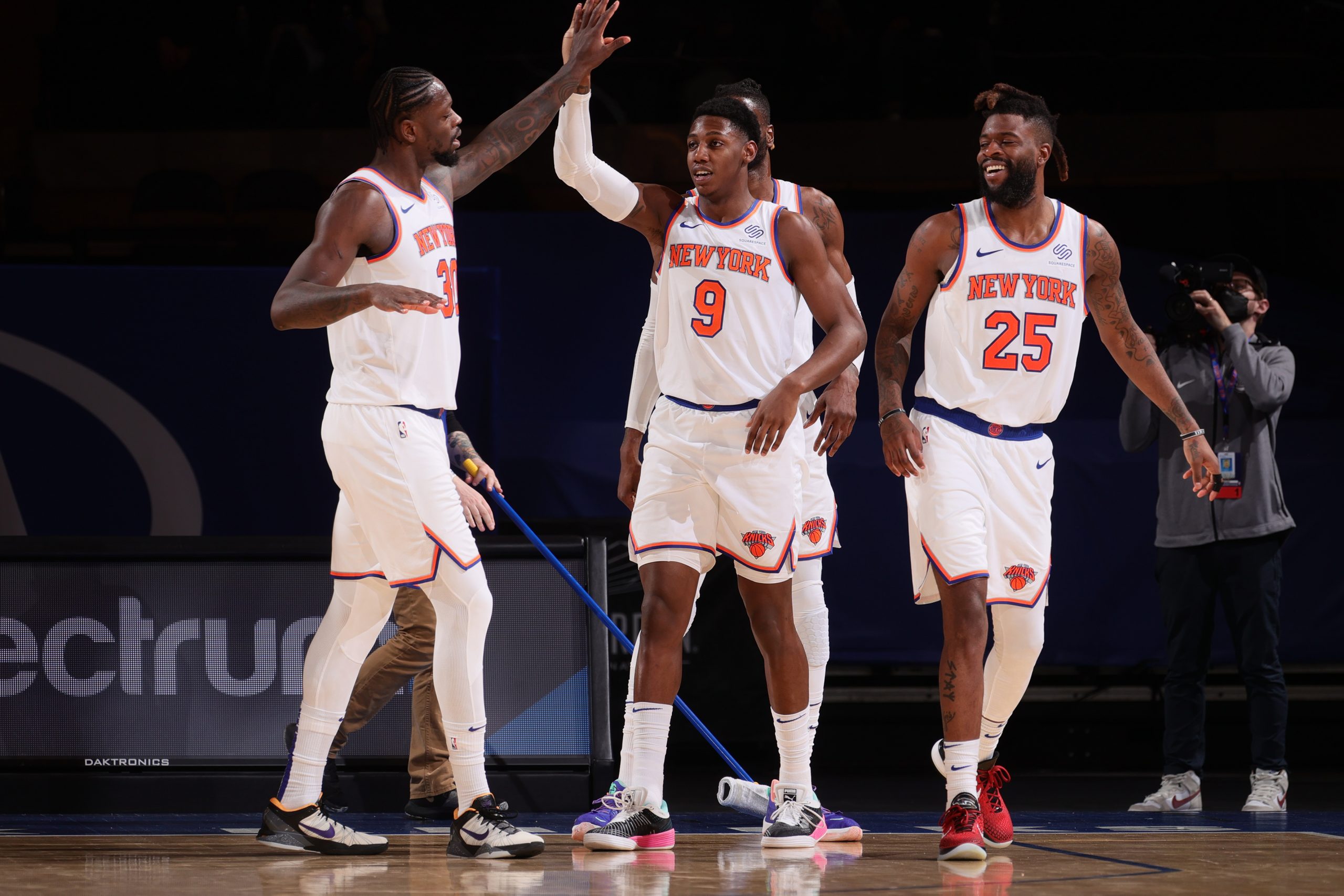 Julius Randle and RJ Barrett Restore the Feeling SLAM Cover