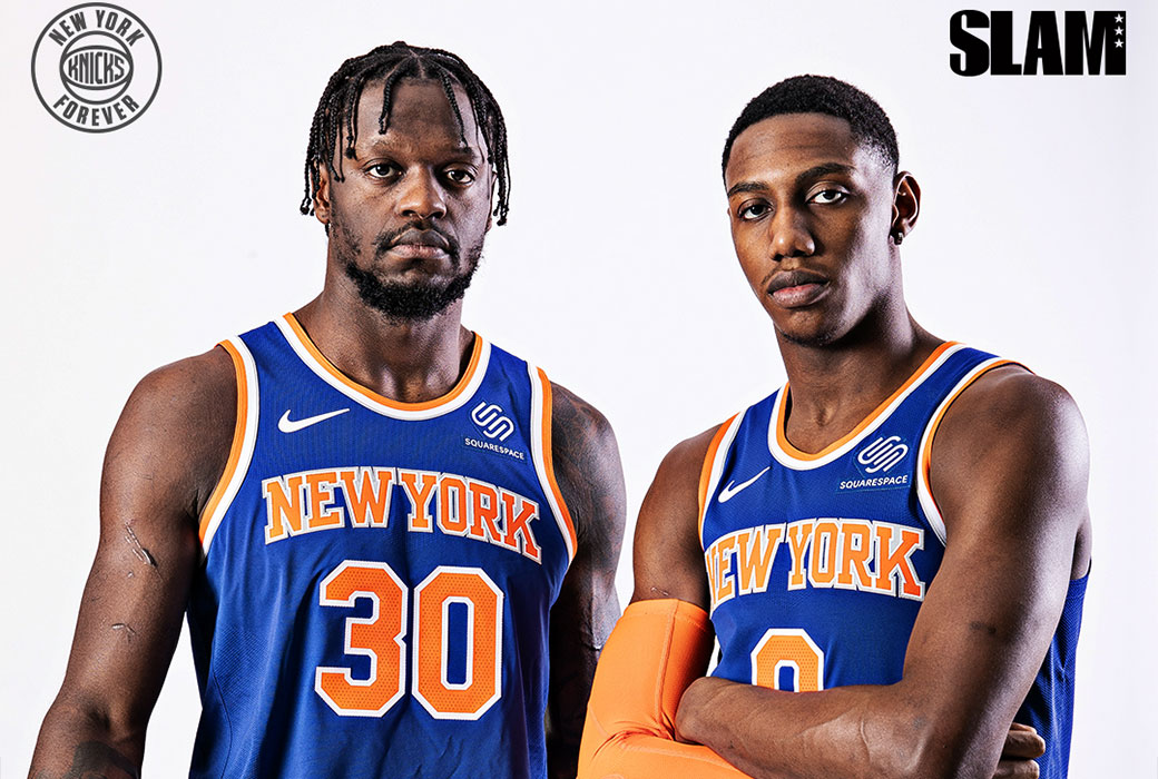NBA_ Jersey Men New York Knicks''Basketball Julius Randle R.J.