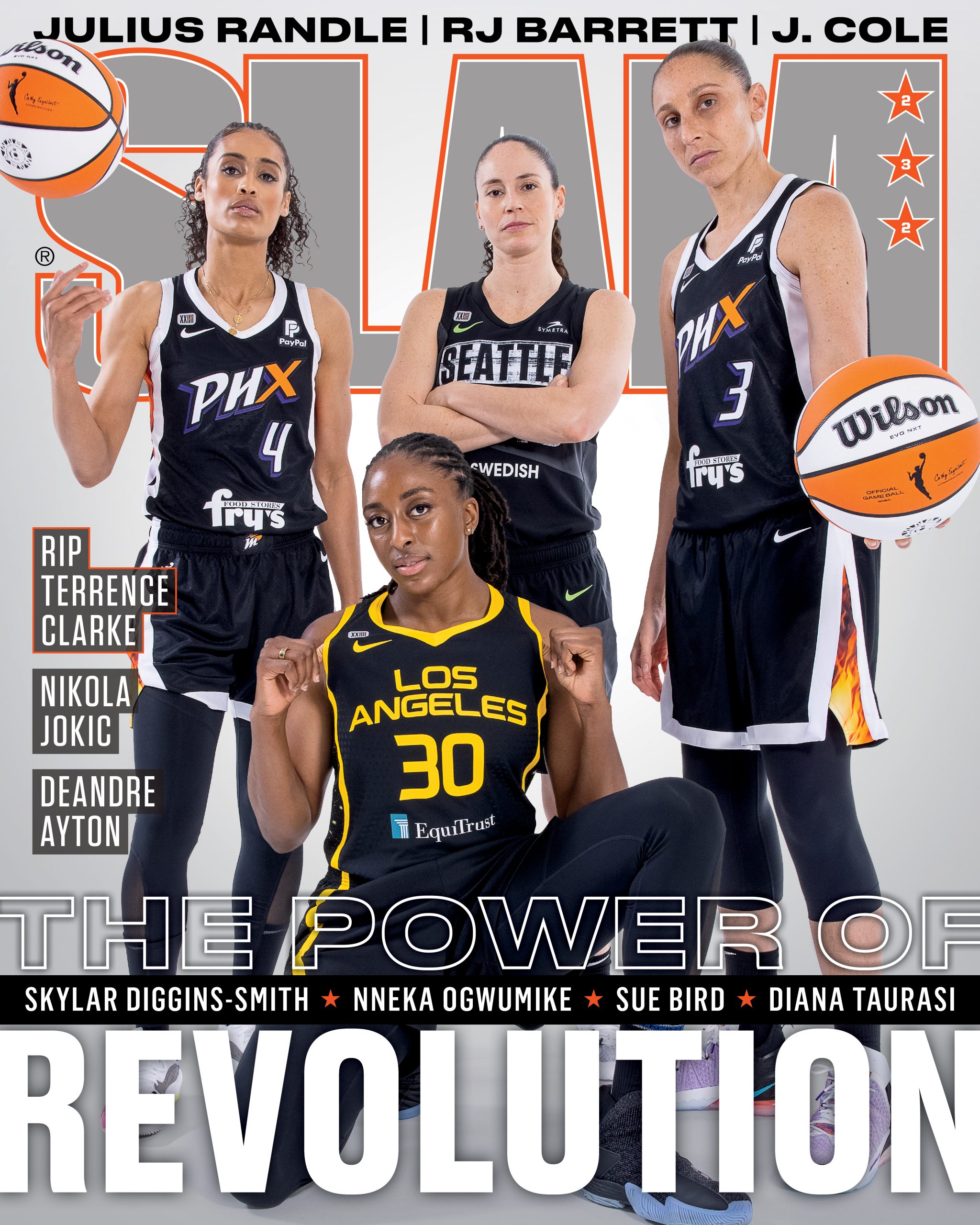 Skylar Diggins-Smith, Nneka Ogwumike, Sue Bird, and Diana Taurasi