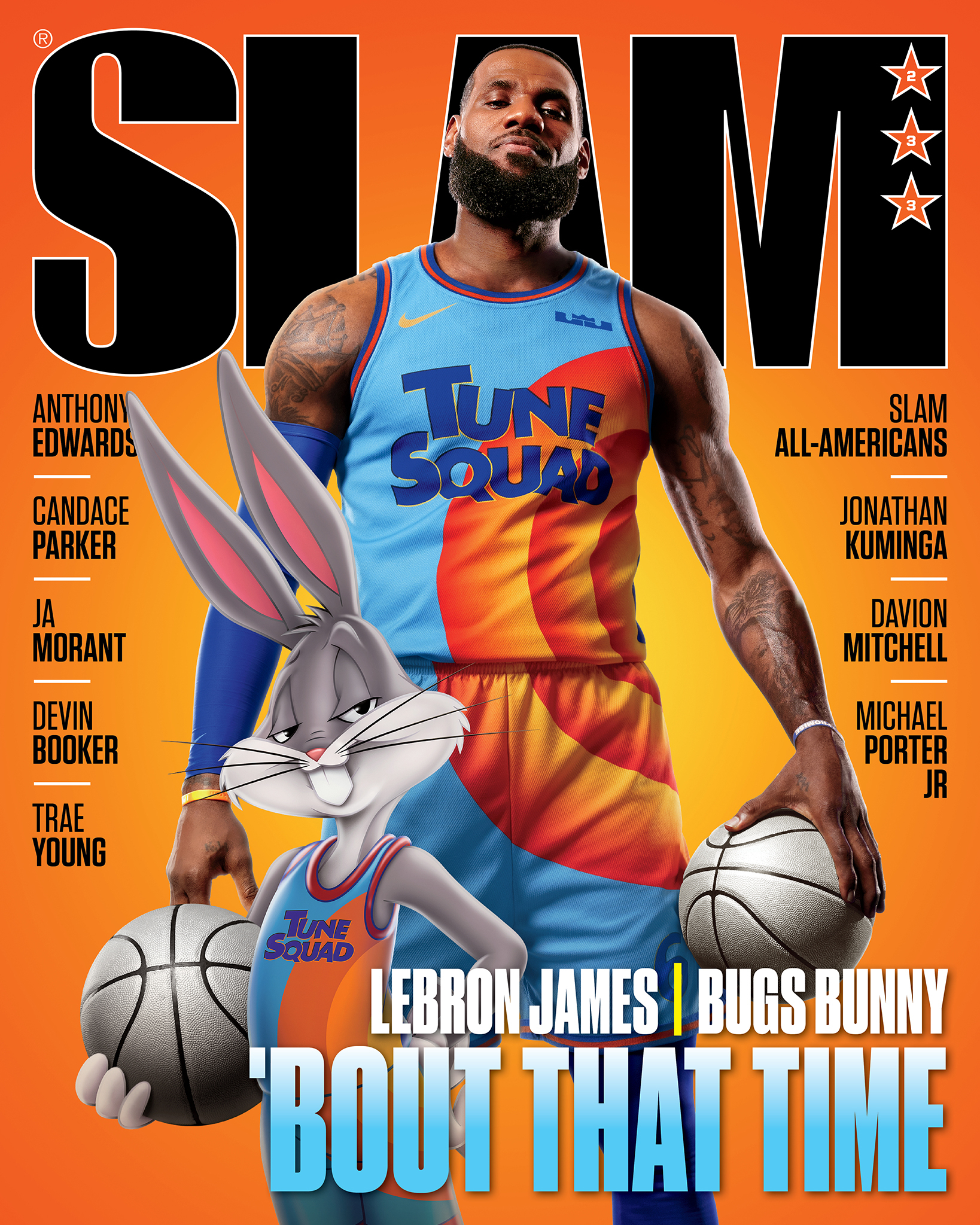 LeBron James and Bugs Bunny Cover SLAM 233 SLAM