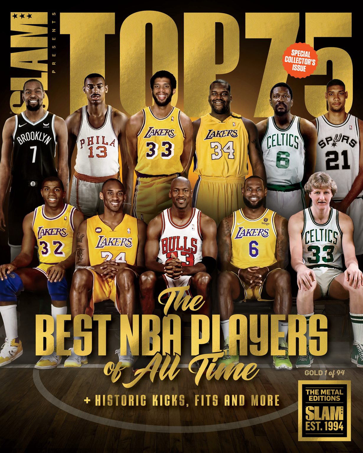 SLAM présente les 75 meilleurs joueurs NBA de tous les temps est