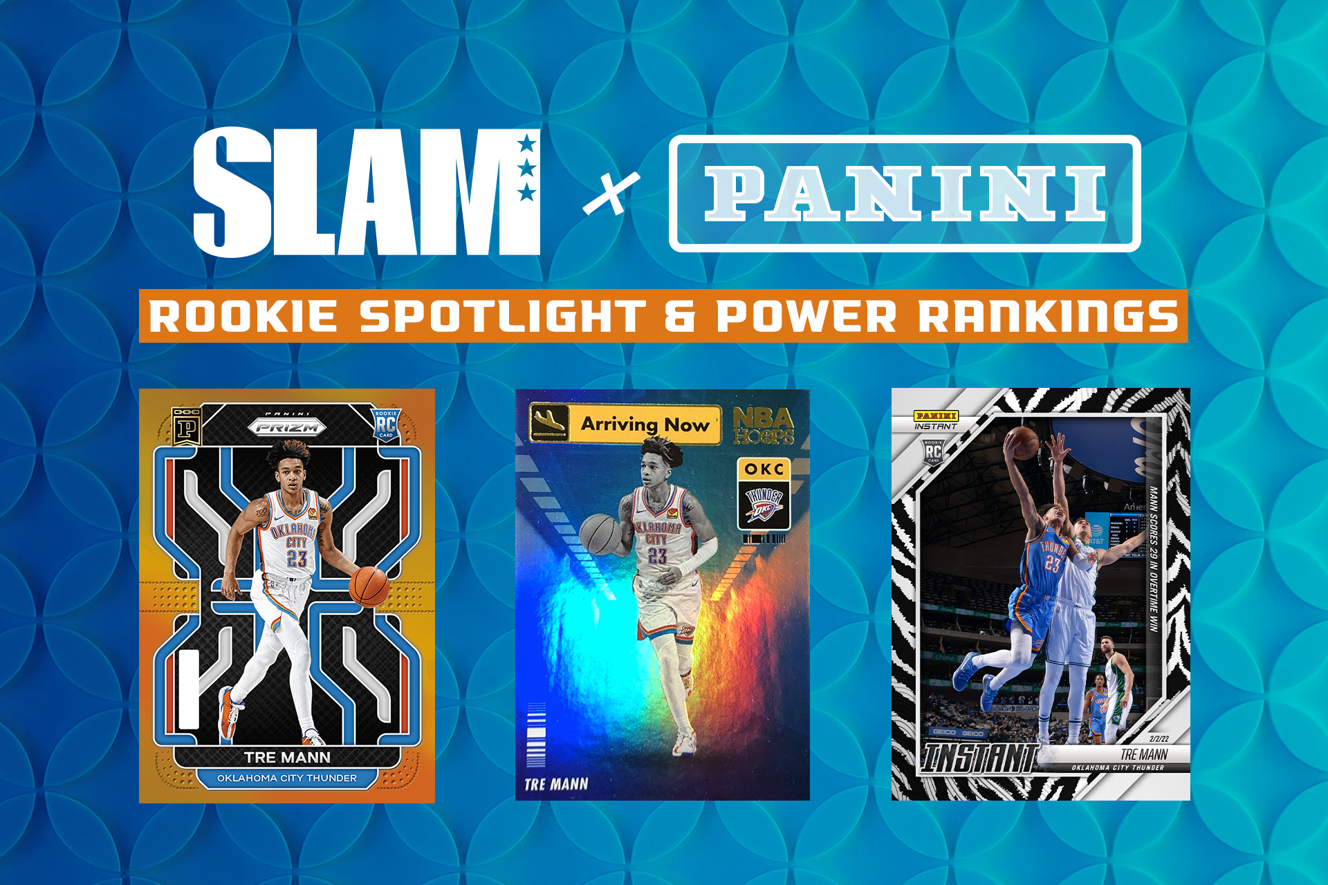 SLAM x Panini Rookie Spotlight: Thunder Rookie Tre Mann