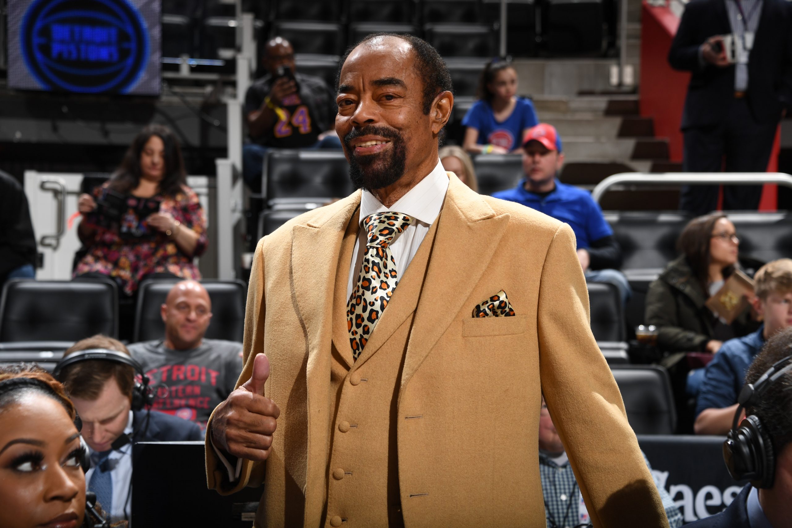 Walt “Clyde” Frazier honored with the Curt Gowdy Award from the