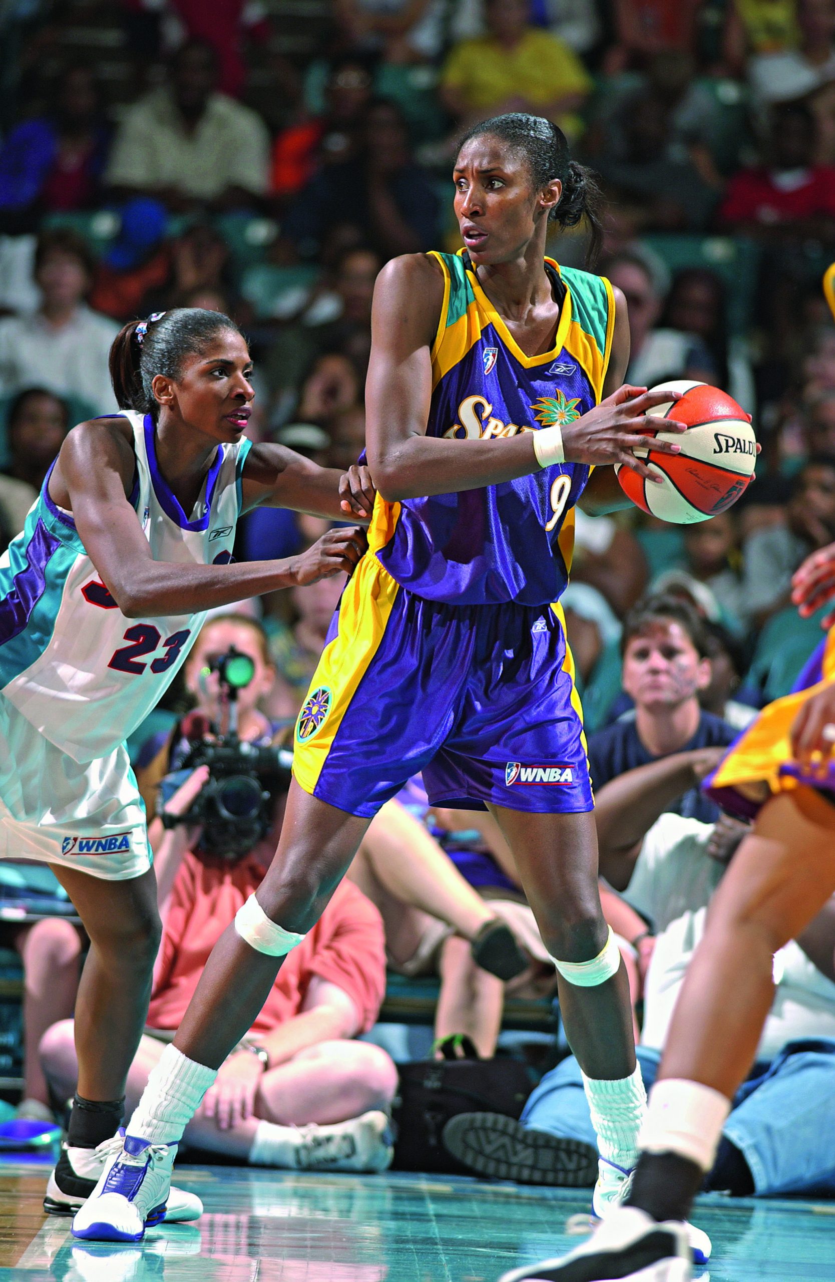 Lisa Leslie, Center for the Los Angeles Sparks during the WNBA News  Photo - Getty Images