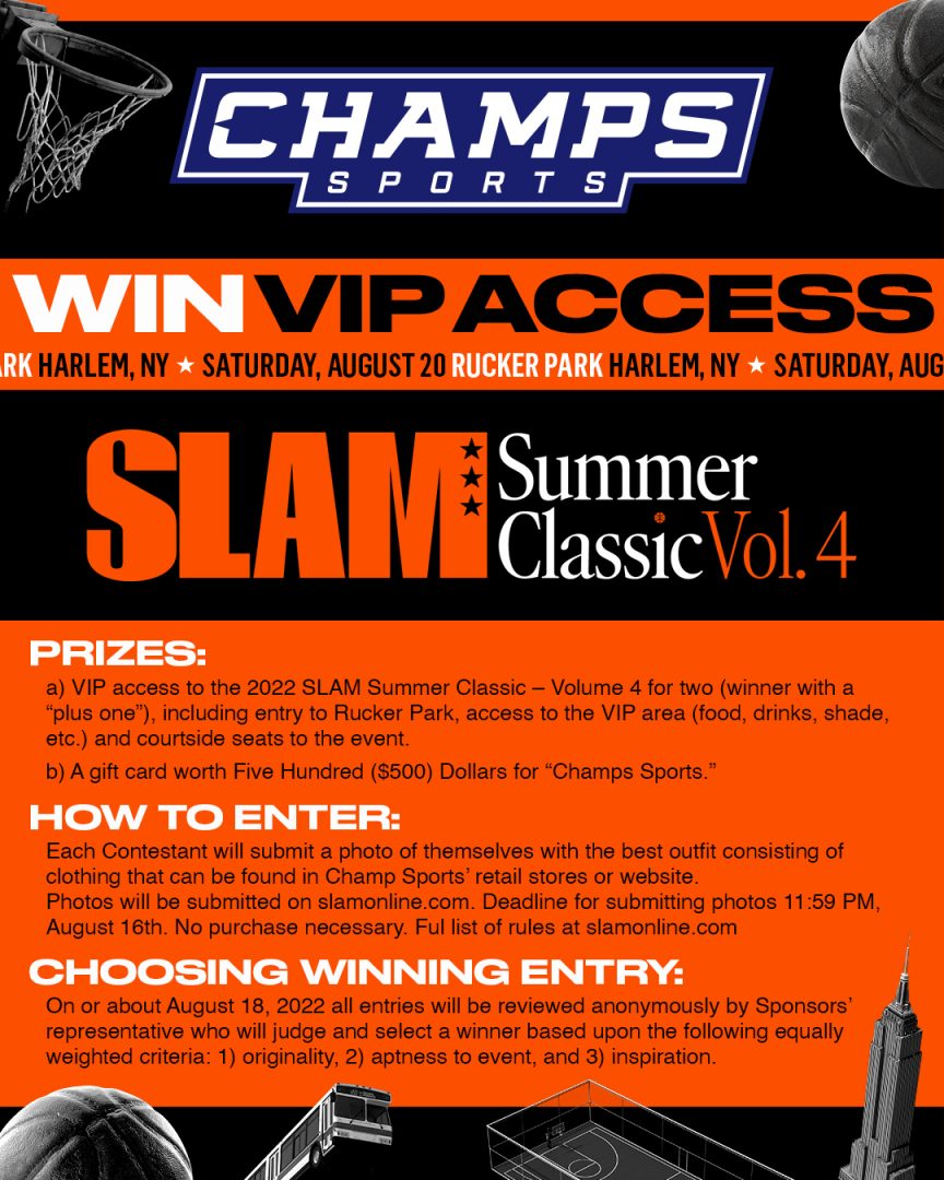 Champs Sports Local SLAM Summer Classic Vol. 4 Sweepstakes SLAM