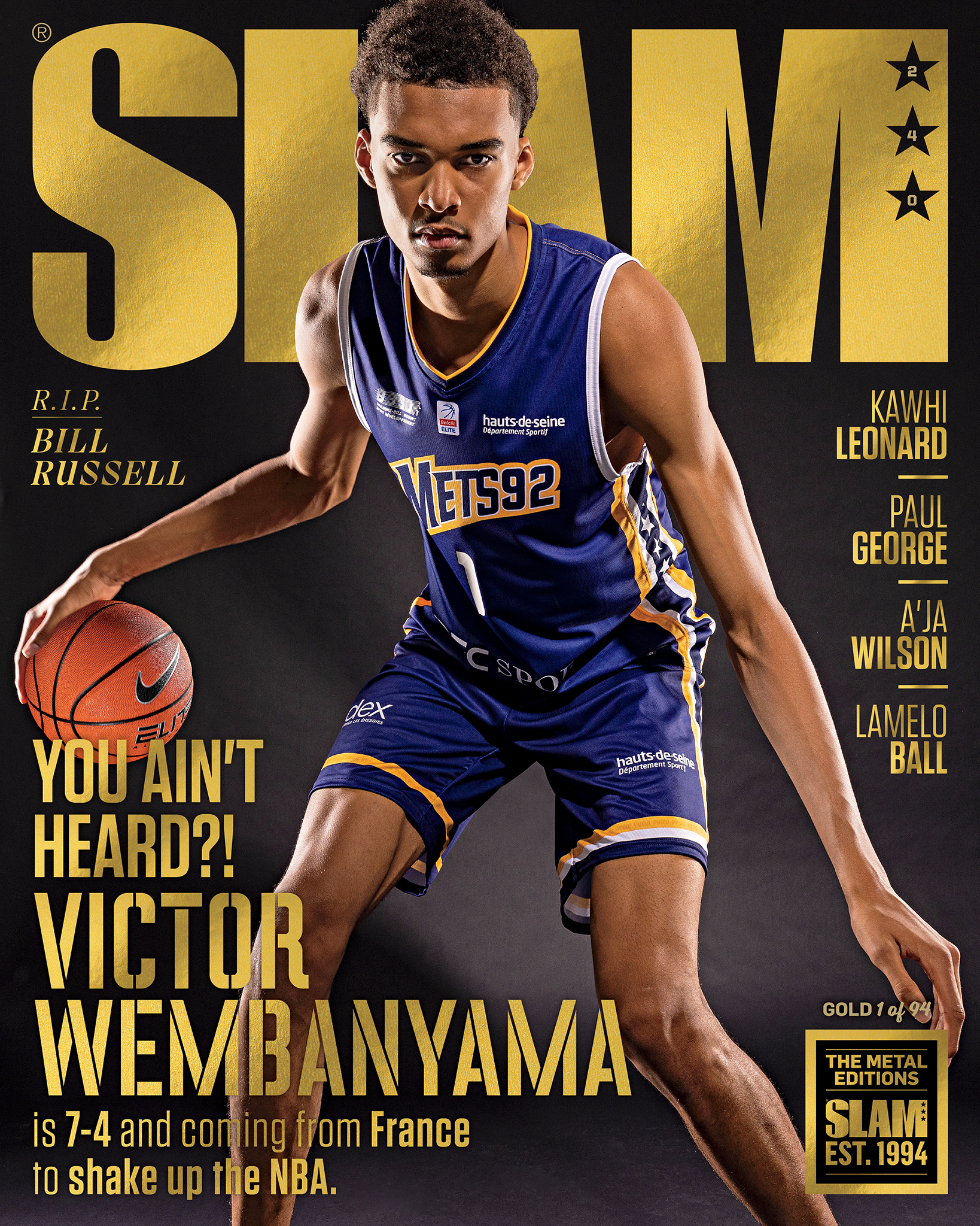 French NBA Draft Prospect Victor Wembanyama Covers SLAM 240
