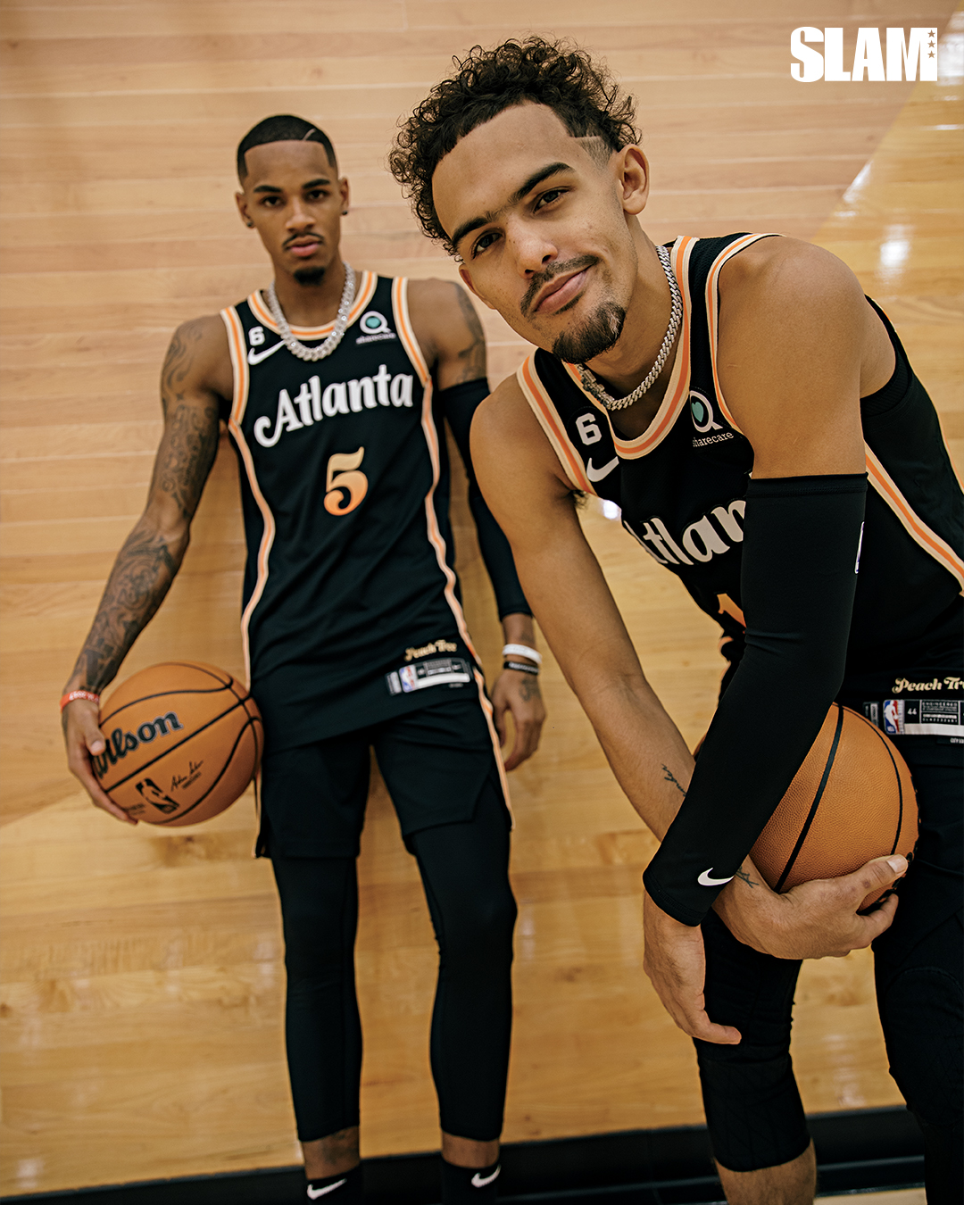 🗣 Trae Young and Dejounte Murray cover @SLAM 241.