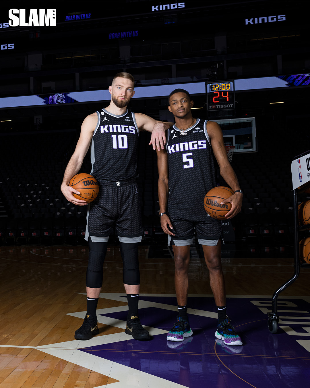 Go Behind the Scenes of De’Aaron Fox, Domantas Sabonis SLAM 242 Cover Shoot