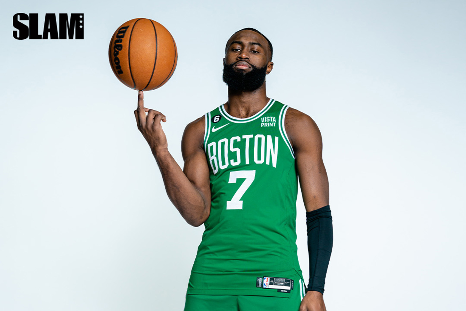 WATCH Go Behind The Scenes Of Jaylen Brown s SLAM 242 Cover Shoot SLAM