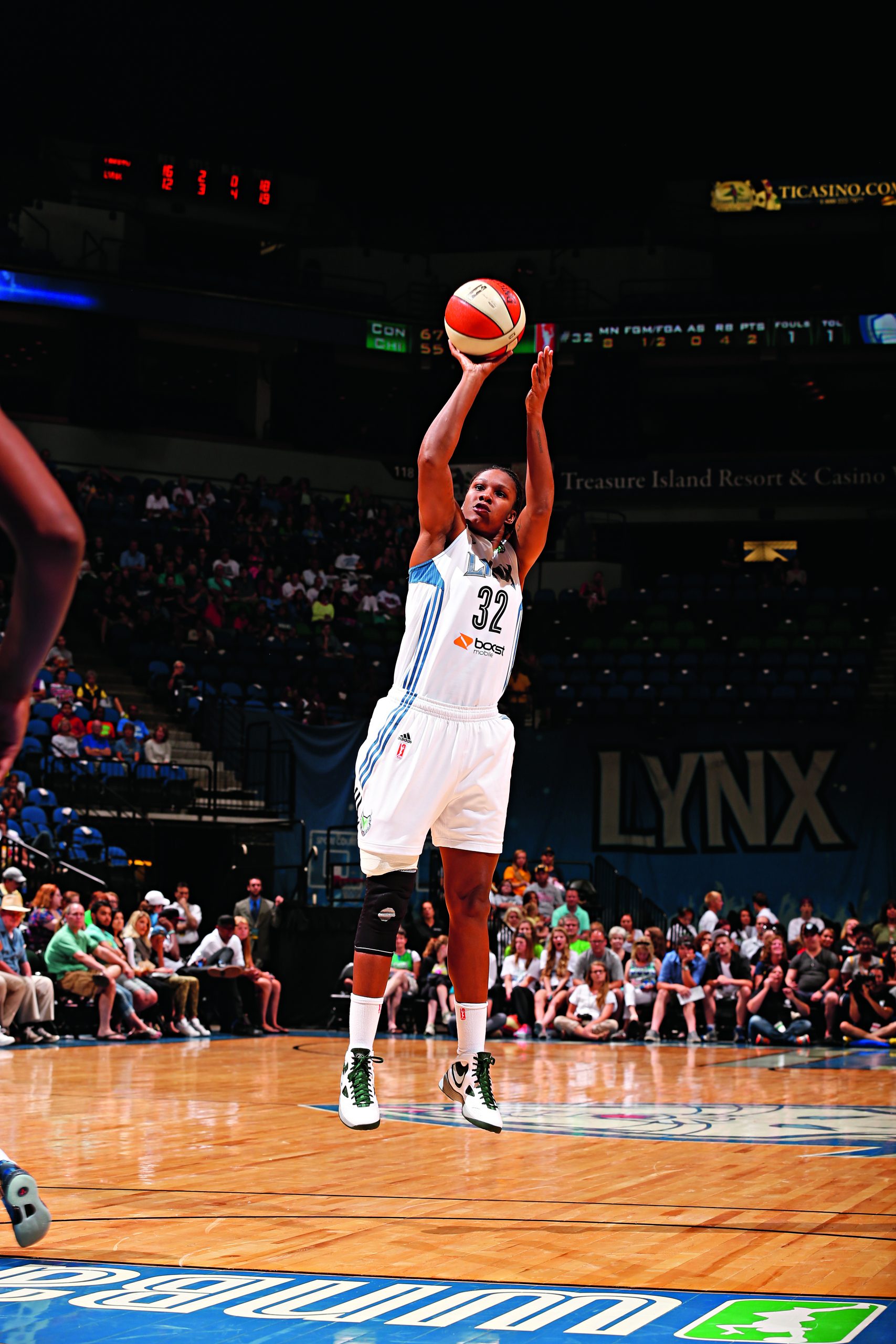 In a league of her own, former Lynx star Rebekkah Brunson's number 32  retired