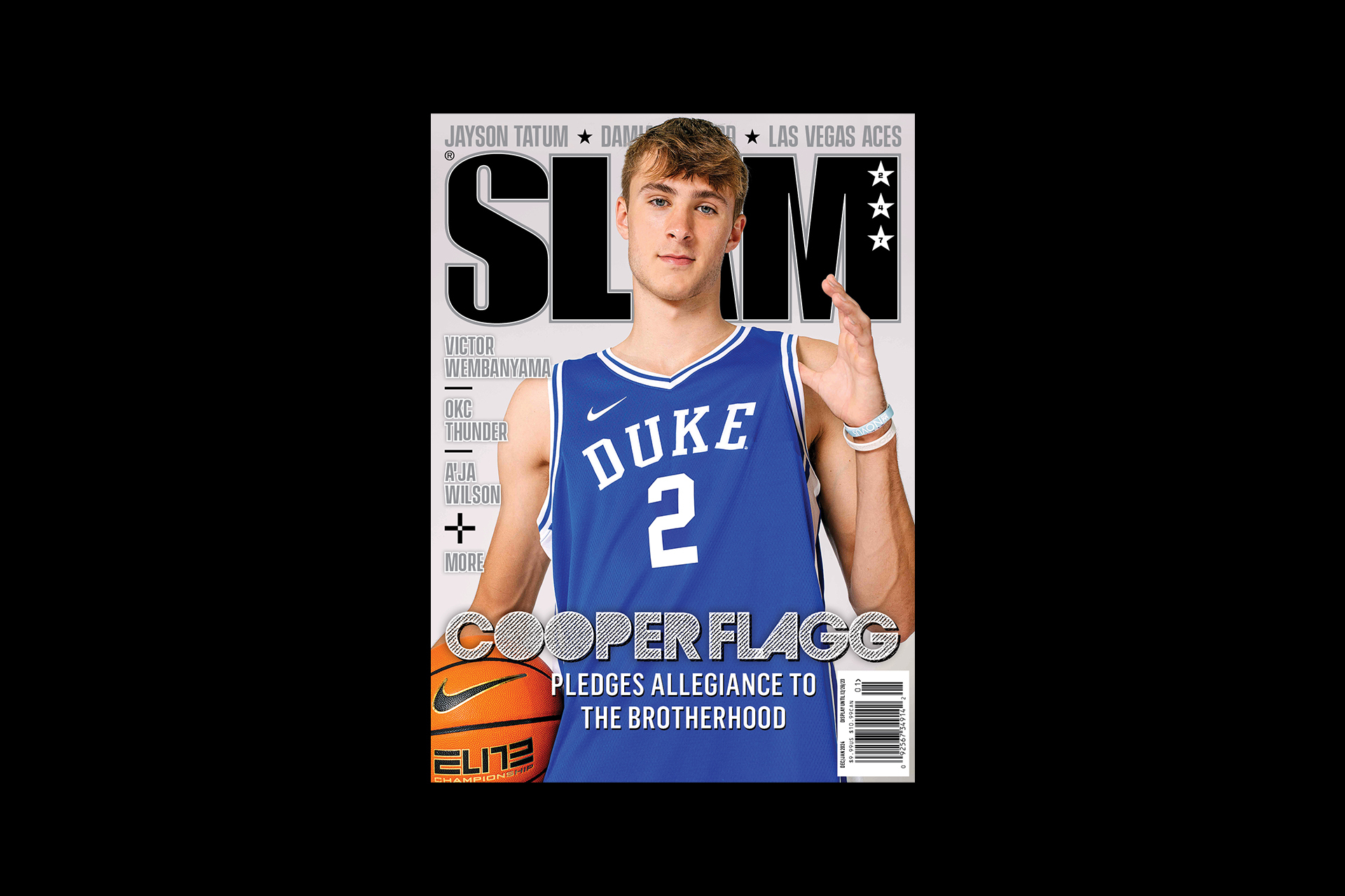 Cooper Flagg Announces He's Headed to Duke on the Cover of SLAM 247