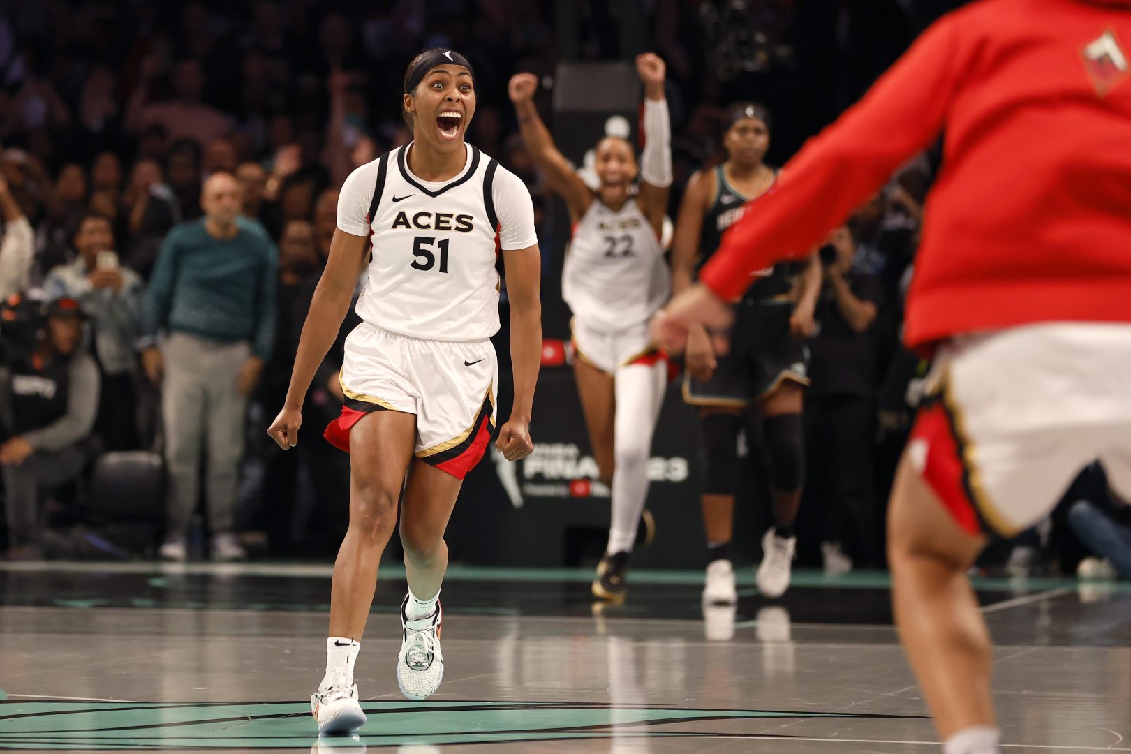 WNBA Finals: Sydney Colson's off-the-court humor makes Aces reserve guard  'the face of the league