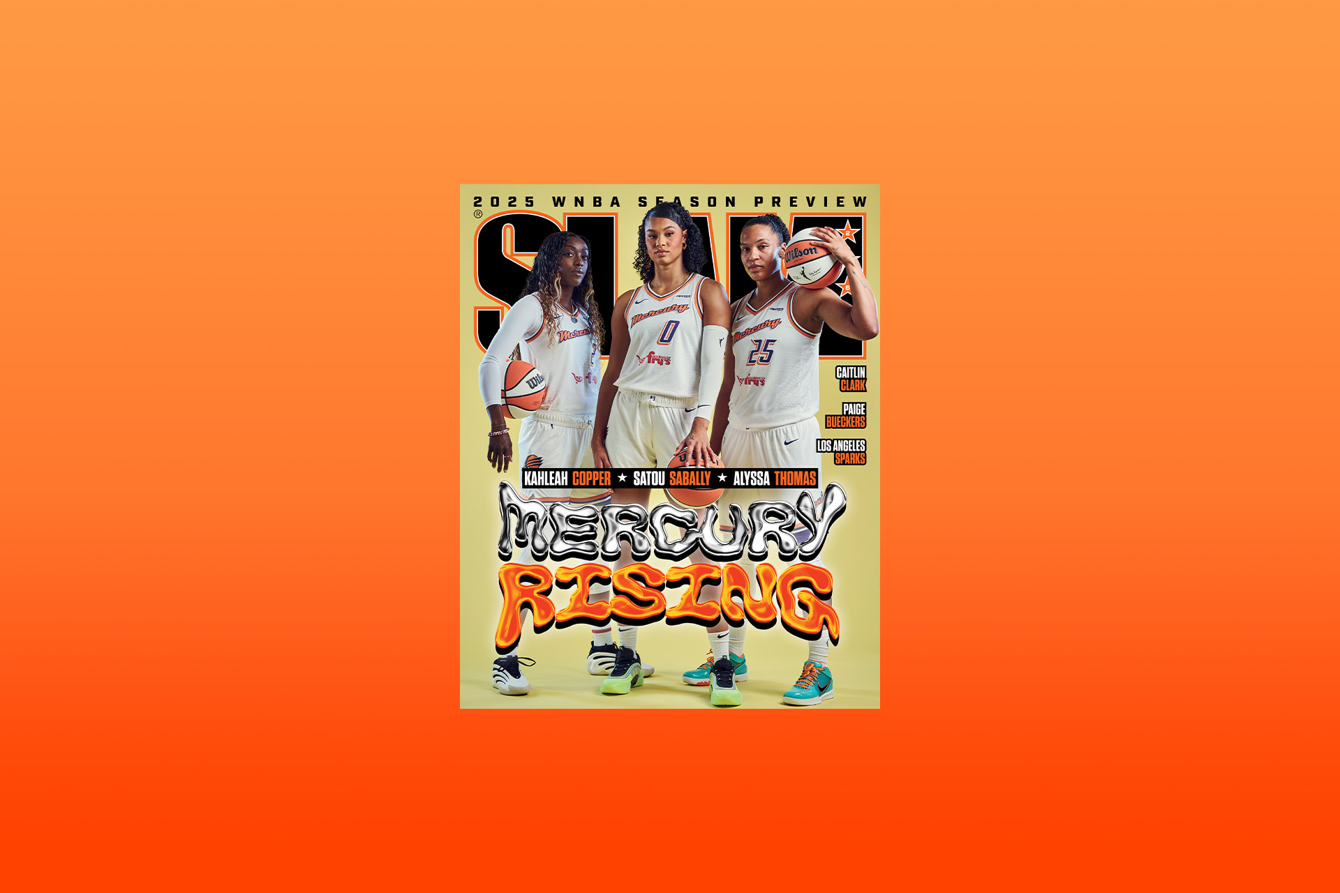 Kahleah Copper, Alyssa Thomas & Satou Sabally Cover SLAM 256