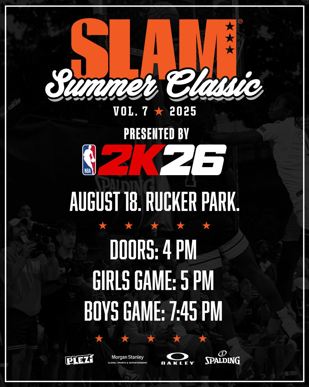 The SLAM Summer Classic Vol. 7 Presented by NBA 2K26 Returns to Rucker Park on August 18